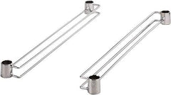Quantum Storage - 2" Wide, Open Shelving Accessory/Component - Chrome, Chrome Finish, 24" Long, Use with Wire Shelving Units - Americas Industrial Supply