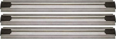 Quantum Storage - 2-1/2" Wide, Open Shelving Accessory/Component - Aluminum, Anodized Aluminum Finish, 72" Long, Use with Wire Shelving Units - Americas Industrial Supply