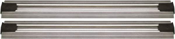 Quantum Storage - 2-1/2" Wide, Open Shelving Accessory/Component - Aluminum, Anodized Aluminum Finish, 204" Long, Use with Wire Shelving Units - Americas Industrial Supply
