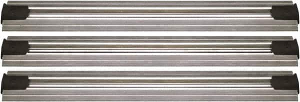 Quantum Storage - 2-1/2" Wide, Open Shelving Accessory/Component - Aluminum, Anodized Aluminum Finish, 108" Long, Use with Wire Shelving Units - Americas Industrial Supply