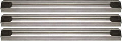 Quantum Storage - 2-1/2" Wide, Open Shelving Accessory/Component - Aluminum, Anodized Aluminum Finish, 120" Long, Use with Wire Shelving Units - Americas Industrial Supply