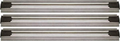 Quantum Storage - 2-1/2" Wide, Open Shelving Accessory/Component - Aluminum, Anodized Aluminum Finish, 132" Long, Use with Wire Shelving Units - Americas Industrial Supply