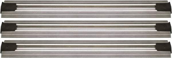 Quantum Storage - 2-1/2" Wide, Open Shelving Accessory/Component - Aluminum, Anodized Aluminum Finish, 144" Long, Use with Wire Shelving Units - Americas Industrial Supply