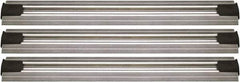 Quantum Storage - 2-1/2" Wide, Open Shelving Accessory/Component - Aluminum, Anodized Aluminum Finish, 144" Long, Use with Wire Shelving Units - Americas Industrial Supply