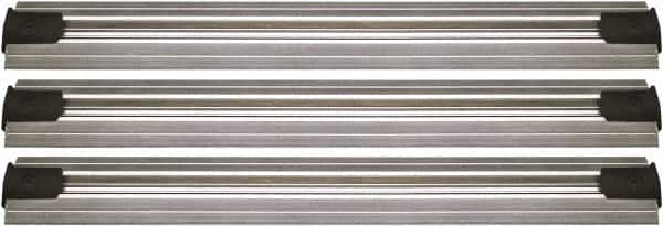 Quantum Storage - 2-1/2" Wide, Open Shelving Accessory/Component - Aluminum, Anodized Aluminum Finish, 156" Long, Use with Wire Shelving Units - Americas Industrial Supply
