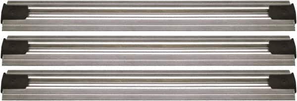 Quantum Storage - 2-1/2" Wide, Open Shelving Accessory/Component - Aluminum, Anodized Aluminum Finish, 168" Long, Use with Wire Shelving Units - Americas Industrial Supply