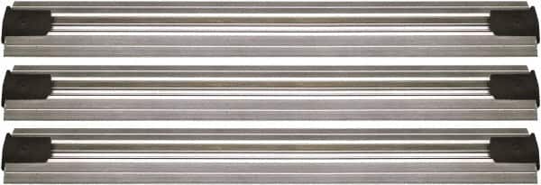 Quantum Storage - 2-1/2" Wide, Open Shelving Accessory/Component - Aluminum, Anodized Aluminum Finish, 180" Long, Use with Wire Shelving Units - Americas Industrial Supply