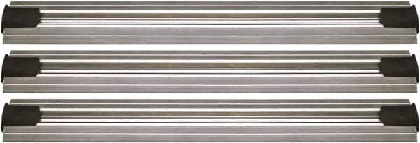 Quantum Storage - 2-1/2" Wide, Open Shelving Accessory/Component - Aluminum, Anodized Aluminum Finish, 192" Long, Use with Wire Shelving Units - Americas Industrial Supply