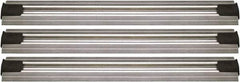 Quantum Storage - 2-1/2" Wide, Open Shelving Accessory/Component - Aluminum, Anodized Aluminum Finish, 216" Long, Use with Wire Shelving Units - Americas Industrial Supply