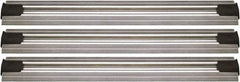 Quantum Storage - 2-1/2" Wide, Open Shelving Accessory/Component - Aluminum, Anodized Aluminum Finish, 228" Long, Use with Wire Shelving Units - Americas Industrial Supply
