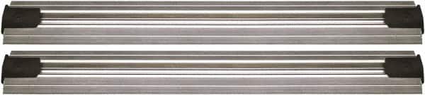 Quantum Storage - 2-1/2" Wide, Open Shelving Accessory/Component - Aluminum, Anodized Aluminum Finish, 96" Long, Use with Wire Shelving Units - Americas Industrial Supply