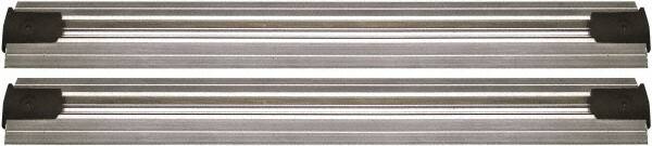 Quantum Storage - 2-1/2" Wide, Open Shelving Accessory/Component - Aluminum, Anodized Aluminum Finish, 144" Long, Use with Wire Shelving Units - Americas Industrial Supply
