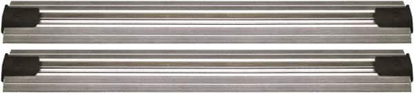 Quantum Storage - 2-1/2" Wide, Open Shelving Accessory/Component - Aluminum, Anodized Aluminum Finish, 120" Long, Use with Wire Shelving Units - Americas Industrial Supply