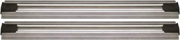 Quantum Storage - 2-1/2" Wide, Open Shelving Accessory/Component - Aluminum, Anodized Aluminum Finish, 108" Long, Use with Wire Shelving Units - Americas Industrial Supply