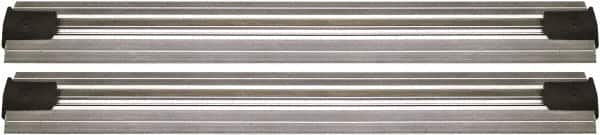 Quantum Storage - 2-1/2" Wide, Open Shelving Accessory/Component - Aluminum, Anodized Aluminum Finish, 228" Long, Use with Wire Shelving Units - Americas Industrial Supply