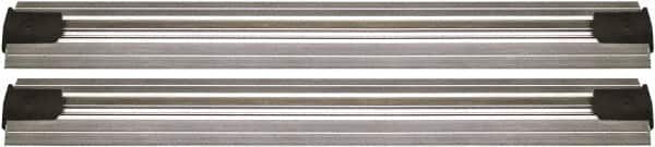 Quantum Storage - 2-1/2" Wide, Open Shelving Accessory/Component - Aluminum, Anodized Aluminum Finish, 216" Long, Use with Wire Shelving Units - Americas Industrial Supply