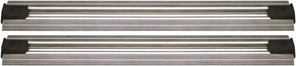 Quantum Storage - 2-1/2" Wide, Open Shelving Accessory/Component - Aluminum, Anodized Aluminum Finish, 240" Long, Use with Wire Shelving Units - Americas Industrial Supply