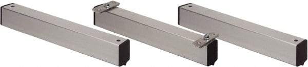 Quantum Storage - 2" Wide, Open Shelving Accessory/Component - Aluminum, Anodized Aluminum Finish, 21" Long, Use with Wire Shelving Units - Americas Industrial Supply
