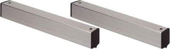 Quantum Storage - 2" Wide, Open Shelving Accessory/Component - Aluminum, Anodized Aluminum Finish, 24" Long, Use with Wire Shelving Units - Americas Industrial Supply