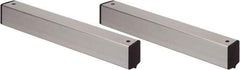 Quantum Storage - 2" Wide, Open Shelving Accessory/Component - Aluminum, Anodized Aluminum Finish, 36" Long, Use with Wire Shelving Units - Americas Industrial Supply