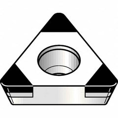 Kennametal - TPGW32.51 MT Grade KBH20 PCBN Turning Insert - Nano-Composite Finish, 60° Triangle, 3/8" Inscr Circle, 5/32" Thick, 1/64" Corner Radius - Americas Industrial Supply