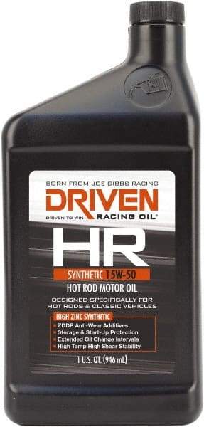 Joe Gibbs Driven Racing Oil - 1 Quart Synthetic Engine Oil - Grade 15W-30 - Americas Industrial Supply