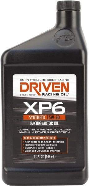 Joe Gibbs Driven Racing Oil - 1 Quart Synthetic Racing Oil - Grade 15W-50 - Americas Industrial Supply