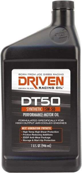 Joe Gibbs Driven Racing Oil - 1 Quart Synthetic Engine Oil - Grade 15W-50 - Americas Industrial Supply