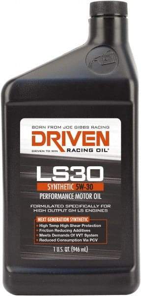 Joe Gibbs Driven Racing Oil - 1 Quart Synthetic Engine Oil - Grade 5W-30 - Americas Industrial Supply