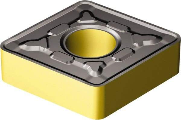 Sandvik Coromant - CNMG644 PR Grade 4305 Carbide Turning Insert - TiCN/AI2O3/TiN Finish, 80° Diamond, 3/4" Inscr Circle, 1/4" Thick, 1/16" Corner Radius - Americas Industrial Supply