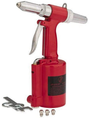 PRO-SOURCE - 3/32, 1/8, 5/32 & 3/16" Capacity, Air Riveter - 4 CFM, 14mm Long Stroke, 1/4 NPT Inlet - Americas Industrial Supply