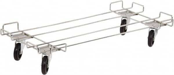 Quantum Storage - 400 Lb Capacity Chrome Dolly - 48" Long x 20" Wide x 6" High, 5" Wheels - Americas Industrial Supply