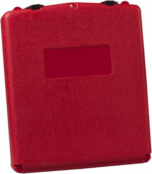 Justrite - 1 Piece Red Document Holders-Certificate/Document - 15-3/4" High x 13.3" Wide - Americas Industrial Supply