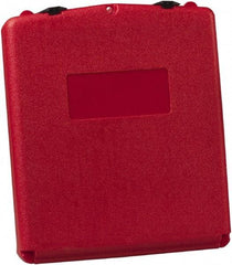 Justrite - 1 Piece Red Document Holders-Certificate/Document - 15-3/4" High x 13.3" Wide - Americas Industrial Supply