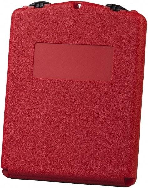 Justrite - 1 Piece Red Document Holders-Certificate/Document - 14-1/2" High x 11" Wide - Americas Industrial Supply