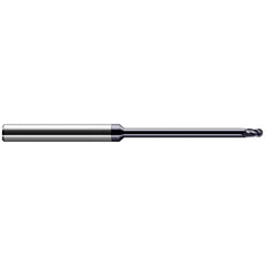 Harvey Tool - Ball End Mills; Mill Diameter (mm): 0.50 ; Mill Diameter (Decimal Inch): 0.0197 ; Number of Flutes: 4 ; Length of Cut (mm): 0.7500 ; Length of Cut (Decimal Inch): 0.0295 ; Material: Solid Carbide - Exact Industrial Supply
