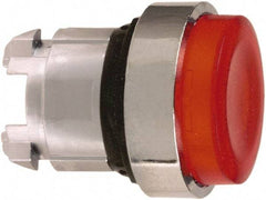 Schneider Electric - 22mm Mount Hole, Extended Straight, Pushbutton Switch Only - Round, Red Pushbutton, Illuminated, Maintained (MA) - Americas Industrial Supply