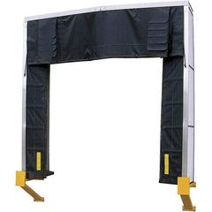 Vestil - 10' Door Width x 10' Door Height Nylon Dock Shelter - Black - Americas Industrial Supply