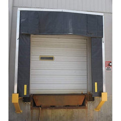 Vestil - 10' Door Width x 10' Door Height Nylon Dock Shelter - Black - Americas Industrial Supply