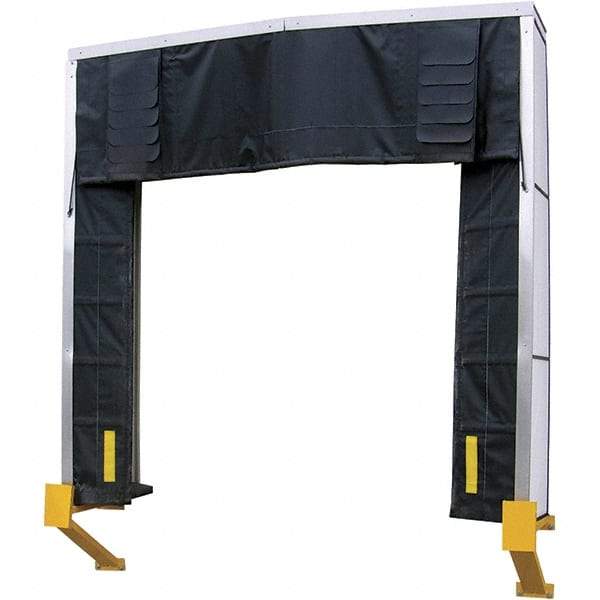 Vestil - 10' Door Width x 10' Door Height Nylon Dock Shelter - Black - Americas Industrial Supply