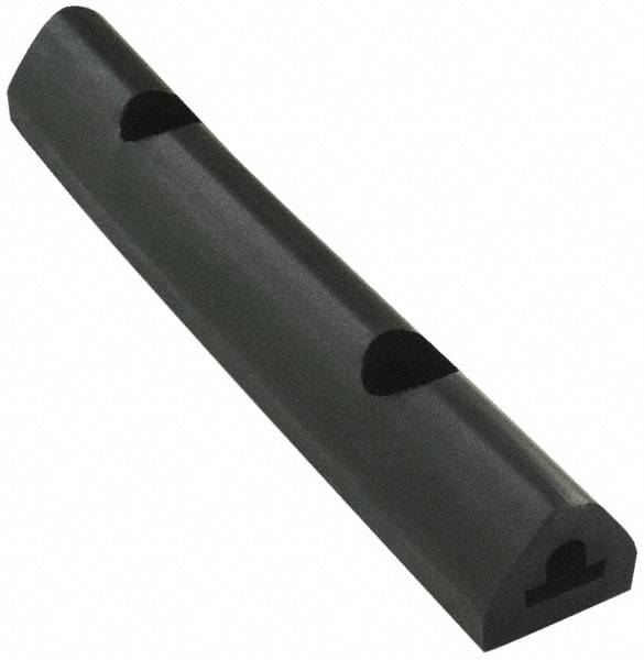 Vestil - 24 Inch Long x 2 Inch Wide x 1-3/4 Inch High Extruded Half-Oval Fender Bumper - 24 Inch Long x 2 Inch Wide x 1-3/4 Inch High Extruded Half-Oval Fender Bumper - Americas Industrial Supply