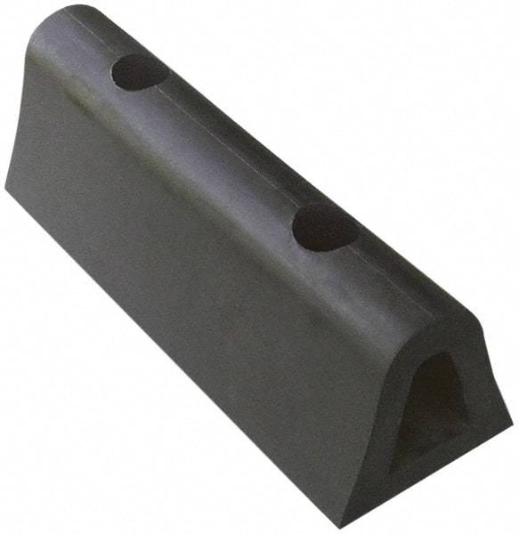Vestil - 12 Inch Long x 4-1/2 Inch Wide x 4 Inch High Extruded Half-Oval Fender Bumper - 12 Inch Long x 4-1/2 Inch Wide x 4 Inch High Extruded Half-Oval Fender Bumper - Americas Industrial Supply