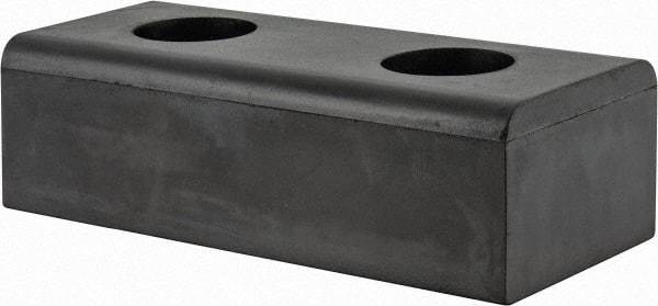 Vestil - 10 Inch Long x 4-1/2 Inch Wide x 3 Inch Projection Molded Rubber Bumper - 10 Inch Long x 4-1/2 Inch Wide x 3 Inch Projection Molded Rubber Bumper - Americas Industrial Supply