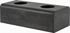 Vestil - 10 Inch Long x 4-1/2 Inch Wide x 3 Inch Projection Molded Rubber Bumper - 10 Inch Long x 4-1/2 Inch Wide x 3 Inch Projection Molded Rubber Bumper - Americas Industrial Supply