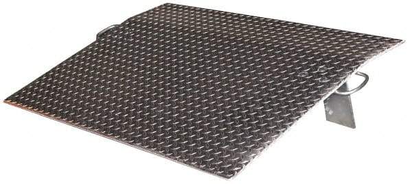 Vestil - 2,600 Lb Aluminum Dock Plate - 48" Long x 48" Wide x 7" High - Americas Industrial Supply