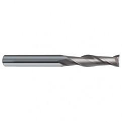 8mm Dia. x 100mm Overall Length 2-Flute Square End Solid Carbide SE End Mill-Round Shank-Center Cut-Uncoated - Americas Industrial Supply