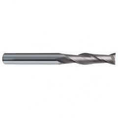 8mm Dia. x 100mm Overall Length 2-Flute Square End Solid Carbide SE End Mill-Round Shank-Center Cut-Uncoated - Americas Industrial Supply