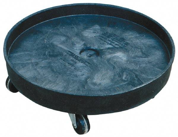 Rubbermaid - 500 Lb Load Capacity, 55 Gal Drum Dolly - 7-1/8" High, 5 Wheels - Americas Industrial Supply