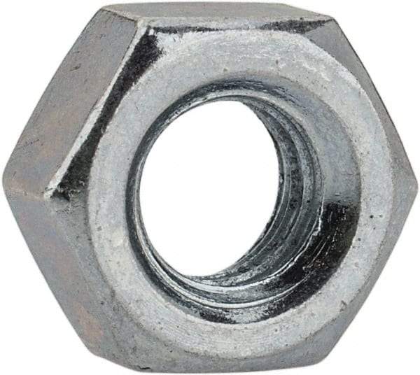 Value Collection - M6x1.00 Metric Coarse Steel Right Hand Hex Nut - 10mm Across Flats, 5mm High, Hot Dipped Galvanized Finish - Americas Industrial Supply