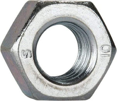 Value Collection - M8x1.25 Metric Coarse Steel Right Hand Hex Nut - 13mm Across Flats, 6.5mm High, Zinc-Plated Finish - Americas Industrial Supply